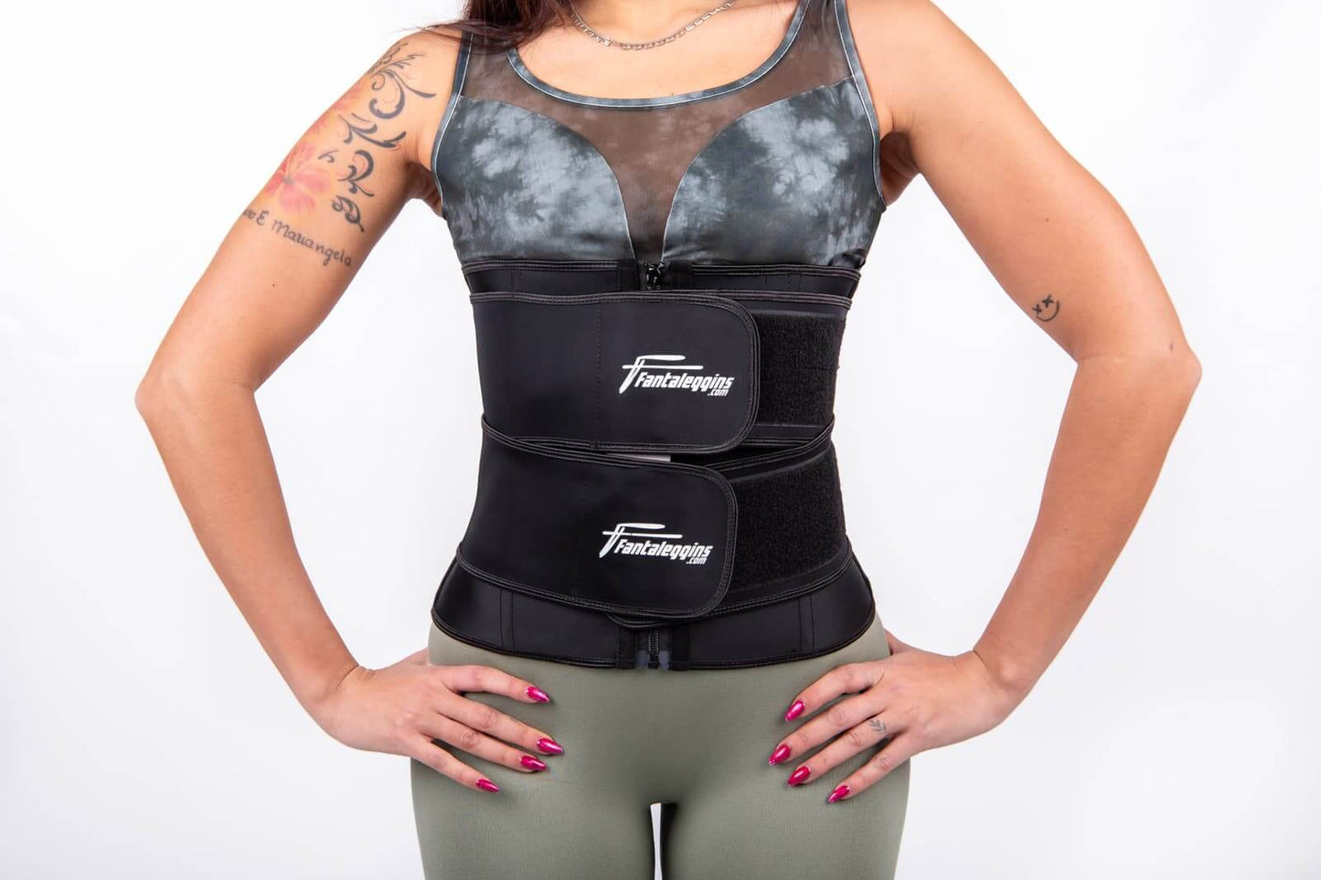 Corsetto Dorsolombare Doppio Velcro Nero - Massimo Supporto & Comfort