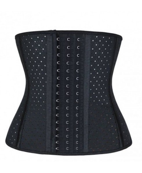 openwork modeling corset with fantaleggins boning in pure natural latex.