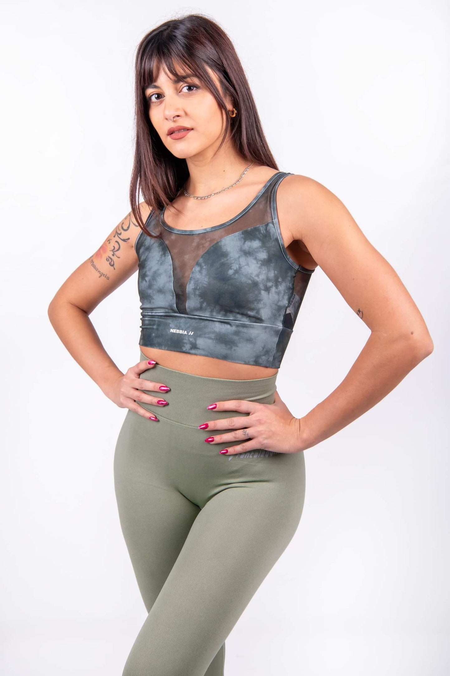 Reggiseno Sportivo Traspirante Breathe - Camo Verde